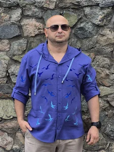 Рубашка с вышивкой Чайки